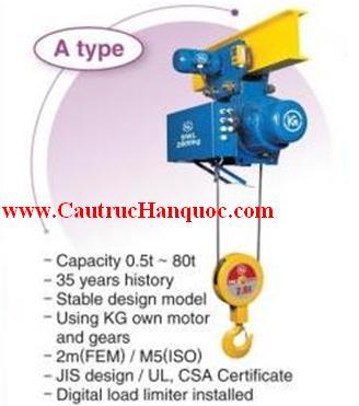 Pa lăng cáp điện Hàn Quốc